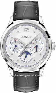 Montblanc Heritage 119925 40mm brushed/polished steel Silver