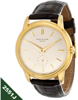 Patek Philippe Calatrava 2551J Yellow gold Silver