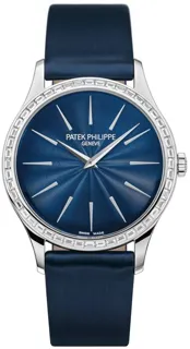 Patek Philippe Calatrava 4897/300G-001 White gold Blue