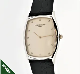 Patek Philippe Gondolo 3842P 29mm Platinum Opaline enamel