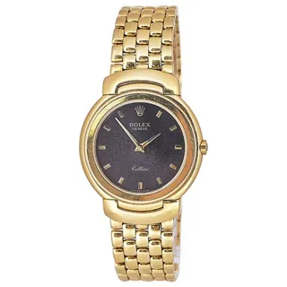 Rolex Cellini 6622 18k yellow gold Black