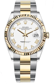 Rolex Datejust 36 126233 Oystersteel$Yellow Gold White