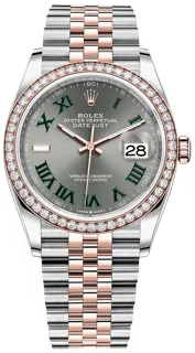 Rolex Datejust 36 126281RBR Stainless steel and 18k rose gold Gray