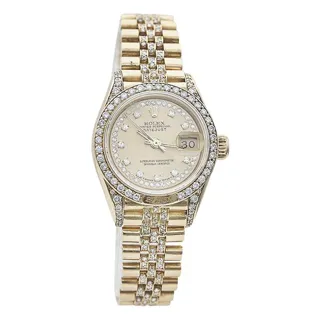 Rolex Datejust 69158 26mm 18k yellow gold Champagne