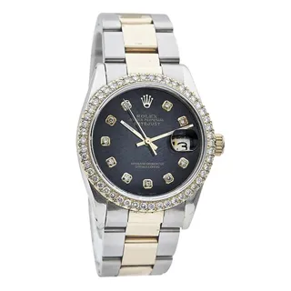 Rolex Datejust 36mm Stainless steel and 18k yellow gold Black