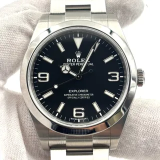 Rolex Explorer 214270-0003 39mm Stainless steel Black