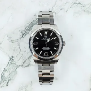 Rolex Explorer Stainless steel Black