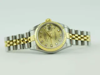 Rolex Lady-Datejust 69173 Yellow gold and Stainless steel Champagne