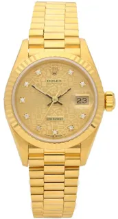 Rolex President 69178 26mm Yellow gold Champagne