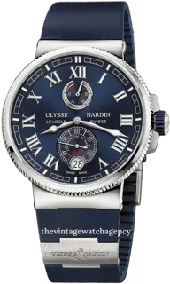 Ulysse Nardin Marine Chronometer Manufacture 1183-126-3/43 43mm Stainless steel Blue