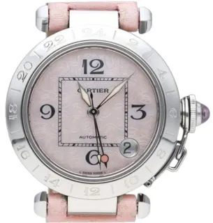 Cartier Pasha GMT W3107099 Stainless steel Pink