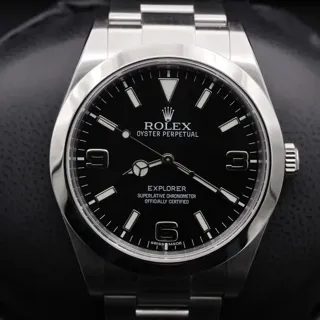 Rolex Explorer Stainless steel Black