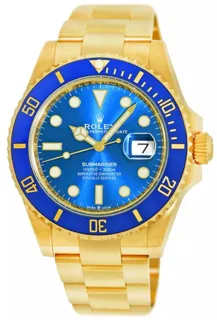 Rolex Submariner 126618LB-0002 Yellow gold Blue