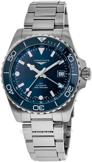 Longines HydroConquest L3.890.4.96.6 Brushed/polished steel Blue