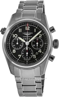 Longines Spirit L3.820.4.53.6 Stainless steel Black