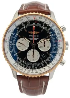 Breitling Navitimer UB012721 Stainless steel and 18k rose gold Black