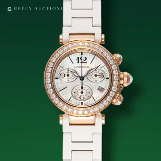 Cartier Pasha Chronograph 3130 37mm 18k rose gold