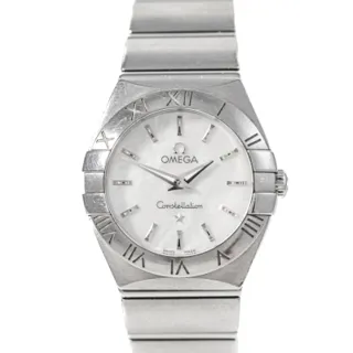 Omega Constellation Quartz 123.10.24.60.05.001 24mm Stainless steel White