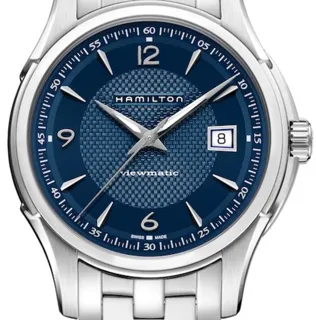 Hamilton Jazzmaster Viewmatic H32515145 40mm Stainless steel Blue