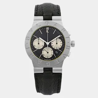 Bulgari Diagono CHW 35 G White gold Black