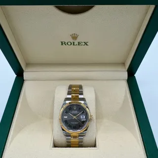 Rolex Datejust 126233-0036 36mm Yellow gold and Stainless steel Gray