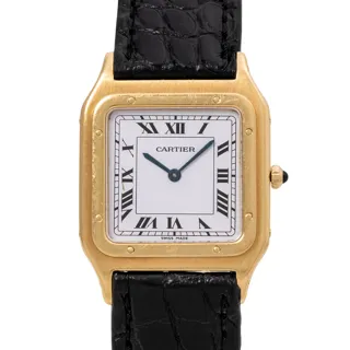 Cartier Santos Dumont 96054 18k yellow gold White