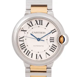 Cartier Ballon Bleu 3284 Stainless steel and 18k yellow gold Silver