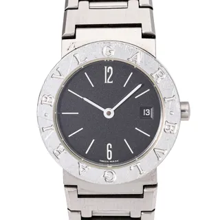 Bulgari Diagono BB26SSD 26mm Stainless steel Black