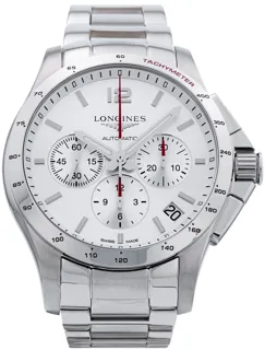 Longines Conquest L38014766 44mm Stainless steel Silver