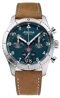 Alpina Startimer AL-372NW4S26 41mm Stainless steel Blue