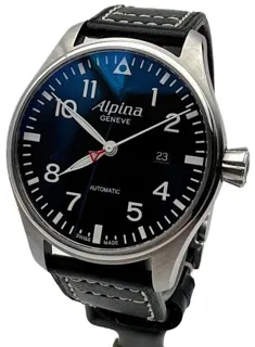 Alpina Startimer Pilot Automatic AL-525B4S6 44mm Stainless steel Black