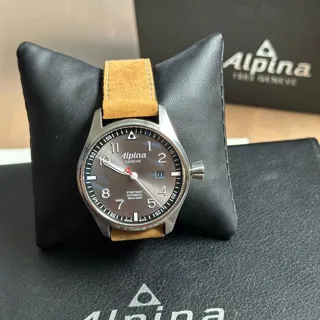 Alpina Startimer Pilot Automatic AL-525GB4S6 44mm Stainless steel Gray