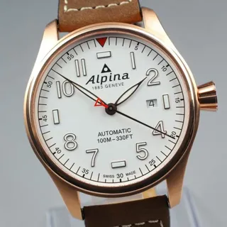 Alpina Startimer Pilot Automatic AL525X4TSP34/6 45mm Stainless steel Champagne