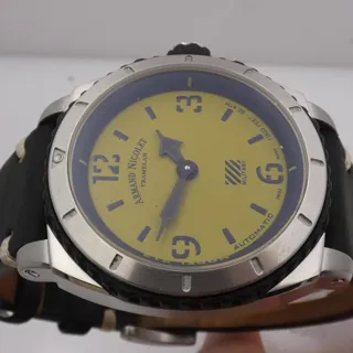 Armand Nicolet A713KGN 46mm Stainless steel Yellow