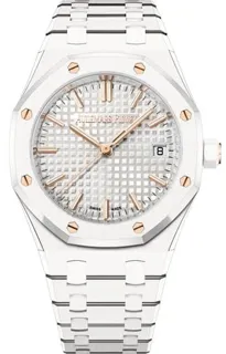 Audemars Piguet Royal Oak 77350CB.OO.1266CB.01 34mm White ceramic Silver