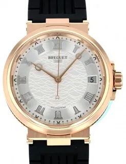 Breguet Marine 5517BR/12/5ZU 40mm Rose gold Silver