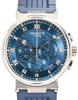 Breguet Marine 5527BB/Y2/5WV 42.5mm White gold Blue