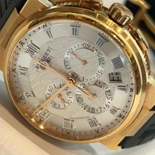 Breguet Marine 5527BR/12/5WV 42.5mm Rose gold Silver