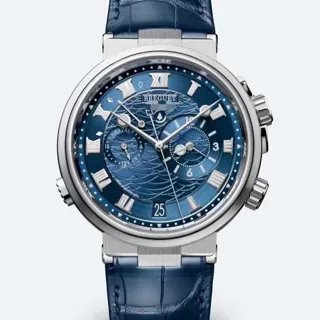 Breguet Marine 5547BB/Y2/9ZU 40mm White gold Blue