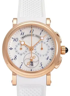 Breguet Marine 8827br/52/586 34.5mm Rose gold White