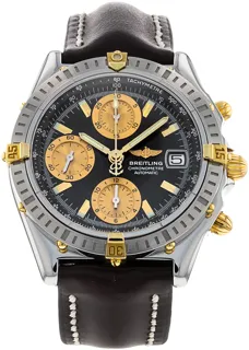 Breitling Chronomat B13352 Yellow gold and Stainless steel Black