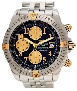 Breitling Chronomat Evolution B13356 44mm Yellow gold and Stainless steel Blue