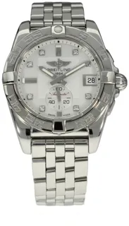 Breitling Galactic A37330 Stainless steel Mother of Pearl White - Diamond