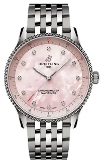 Breitling Navitimer A77320D91K1A1 32mm Stainless steel Pink