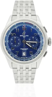 Breitling Premier B01 AB0145 Stainless steel Blue Arabic