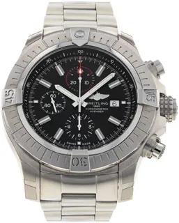 Breitling Super Avenger A13375 Stainless steel Black