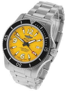 Breitling Superocean A17367021I1A1 44mm Stainless steel Yellow