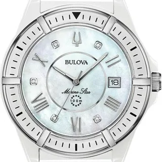 Bulova Marine Star 98P172 37mm Ceramic White