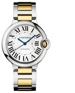 Cartier Ballon Bleu 36mm W2BB0030 36mm Yellow gold and Stainless steel Silver