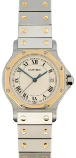 Cartier Santos 2966 Yellow gold and Stainless steel White